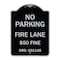 Signmission Missouri No Parking Fire Lane $50 Fine Heavy-Gauge Aluminum Sign, 24" x 18", BS-1824-23874 A-DES-BS-1824-23874 - alternate 1
